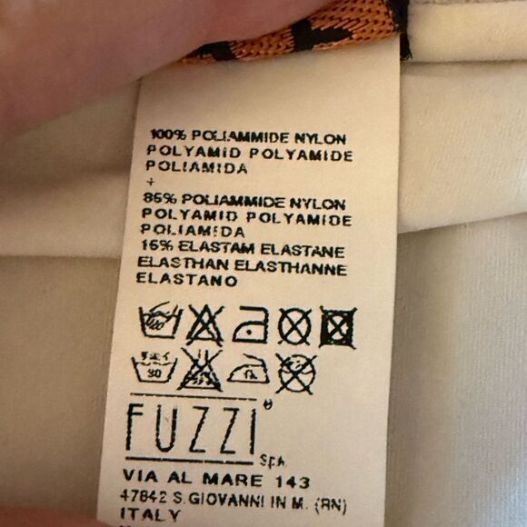 Jean Paul Gaultier Soleil 90’s Mesh Ruched Dress with Gold & Abstract Pattern. - Picture 9 of 9